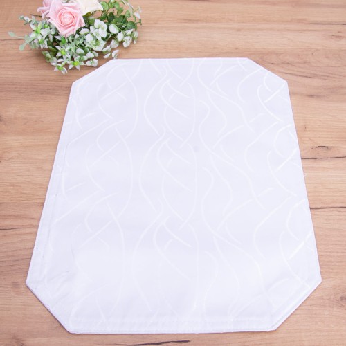 Serwetka materiałowa 33x47 cm Biała fala