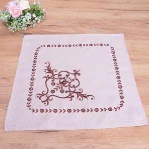 Serwetka materiałowa 40x40 cm Brązowa zawijanka