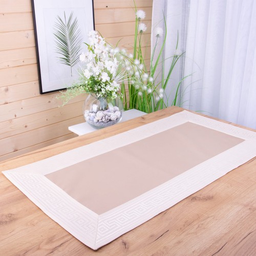 Bieżnik Rodos 50x100 cm Kakao-beż