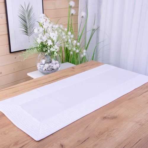 Pas Rodos 40x140 cm Biały