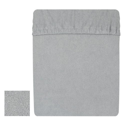 Prześcieradło frotte 100x200 cm z gumką Szary