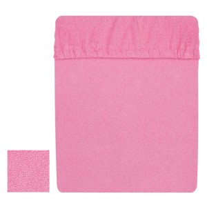 Prześcieradło frotte 160x200 cm z gumką Róż