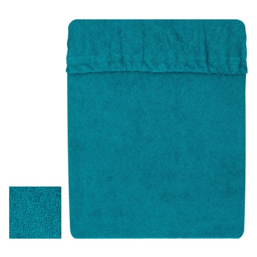 Prześcieradło frotte 220x200 cm z gumką Ciemny turkus