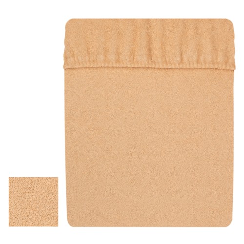 Prześcieradło frotte 200x200 cm z gumką Jasna kawa