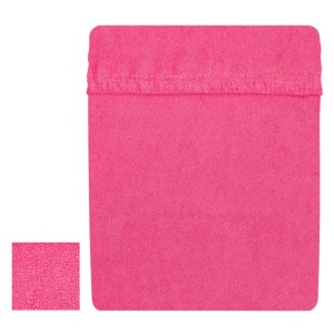 Prześcieradło frotte 90x200 cm z gumką Ciemny róż