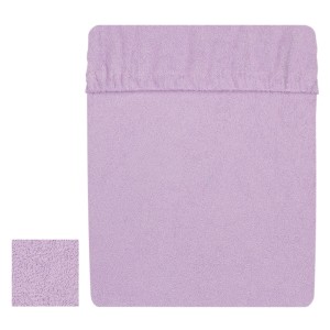 Prześcieradło frotte 90x200 cm z gumką Jasny fiolet