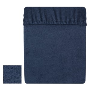 Prześcieradło frotte 80x200 cm z gumką Granat