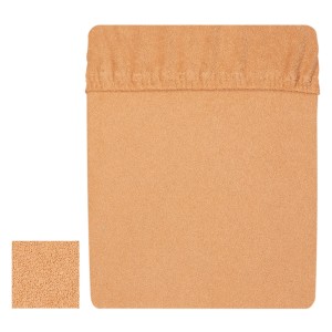 Prześcieradło frotte 80x200 cm z gumką Ciemna kawa