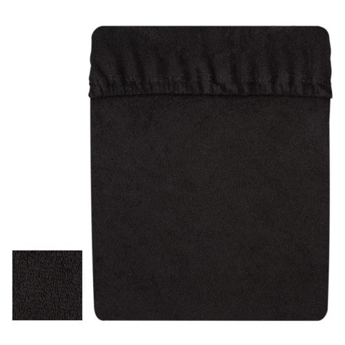 Prześcieradło frotte 80x200 cm z gumką Czarny