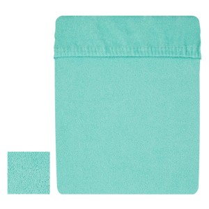 Prześcieradło frotte 80x200 cm z gumką Mięta