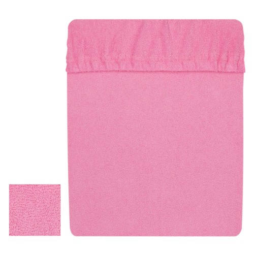 Prześcieradło frotte 80x200 cm z gumką Róż