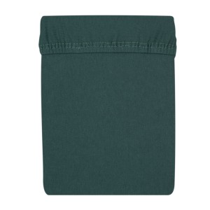 Prześcieradło jersey 160x200 cm z gumką Butelkowa zieleń