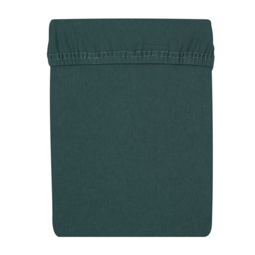 Prześcieradło jersey 160x200 cm z gumką Butelkowa zieleń