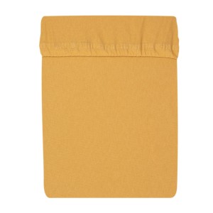 Prześcieradło jersey 90x200 z gumką Musztarda
