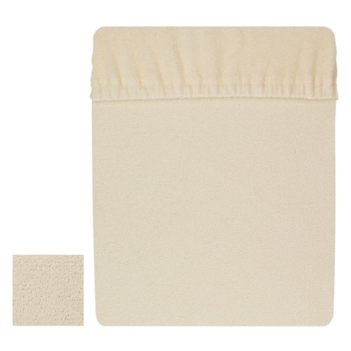 Prześcieradło frotte 80x200 cm z gumką Ecru