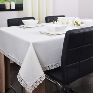 Obrus Florencja 140x260 cm Ecru owal