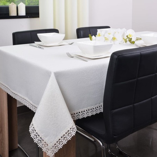 Obrus Florencja 140x200 cm Ecru owal