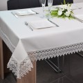 Obrus Atłas 80x140 cm Ecru owal