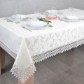 Obrus Róża 95x200 cm Ecru prostokąt