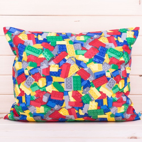 Poszewka z bawełny 70x80 cm Klocki