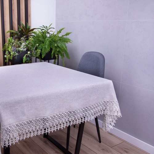 Obrus DA-555 140x200 cm Beż prostokąt