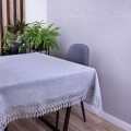 Obrus DA-555 140x220 cm Szary prostokąt