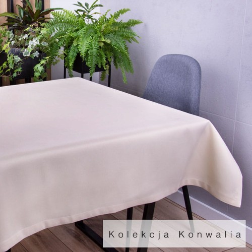 Obrus Konwalia 140x200 cm Beż prostokąt
