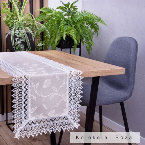 Pas Róża 40x140 cm Beż prostokąt