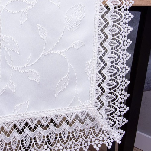 Bieżnik Róża 60x120 cm Ecru owal