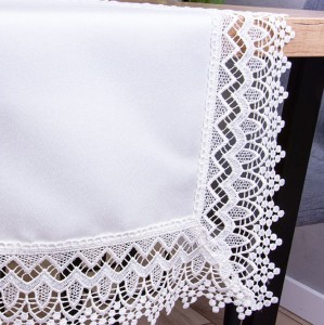 Bieżnik Atłas 60x120 cm Ecru owal