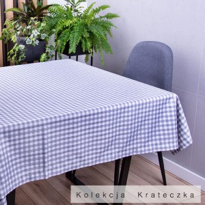 Obrus 90x150 cm Krateczka szaro-biała