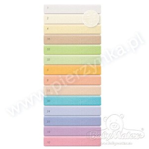 Prześcieradło jersey 70x140 cm z gumką jasna kawa 16