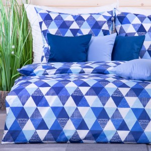 Pościel bawełniana 140x200 cm Trójkąty 2