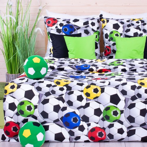 Pościel bawełniana 140x200 cm Piłki 1