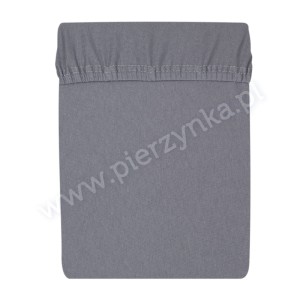Prześcieradło jersey 80x200 cm z gumką Ciemny szary