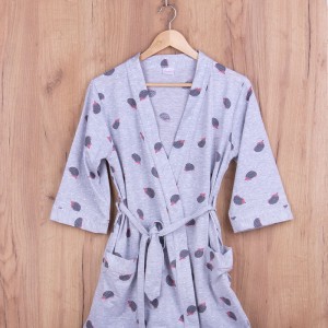 Szlafrok damski bawełniany 106243 rozm: L 3/4 rękaw