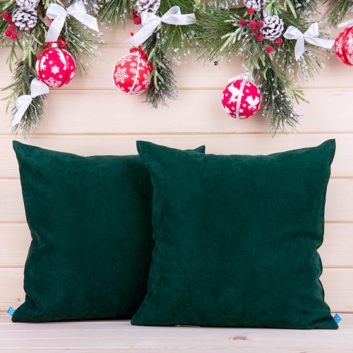 Poszewka ozdobna 45x45 cm EFE/295/843-2 Ciemna zieleń