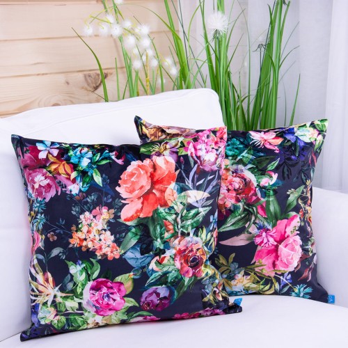 Poszewka ozdobna 40x40 cm Velluto Kwiaty 390994/002