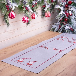 Obrus świąteczny drukowany 140x200 cm wzór 966 Gwiazda betlejemska