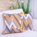 Poszewka ozdobna 40x40 cm Enjoy Geometria zygzak musztarda 371172/101