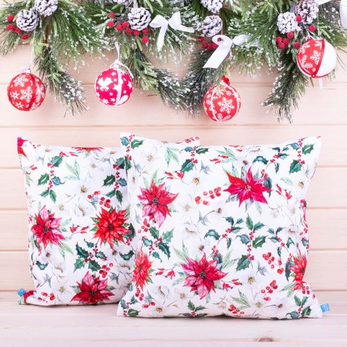 Poszewka świąteczna 40x40 cm Święta Gwiazda betlejemska 01