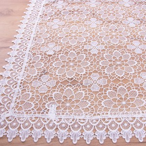 Bieżnik DA-818 50x100 cm cała gipiura Ecru prostokąt