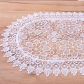 Bieżnik DA-818 50x100 cm cała gipiura Ecru owal