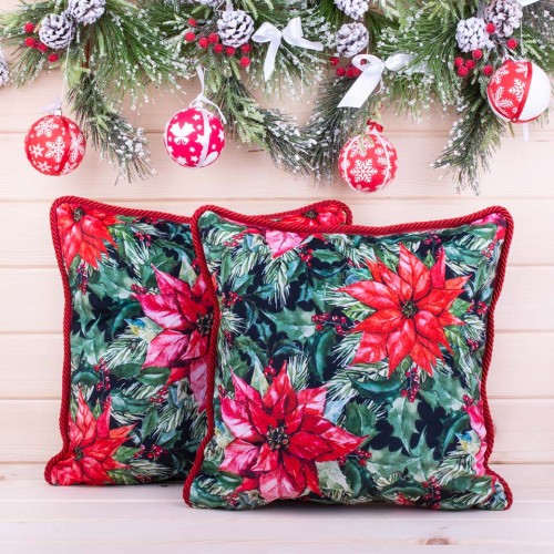 Poszewka świąteczna 40x40 cm Święta Gwiazda Betlejemska 02