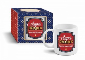 Kubek 300 ml Super Dziadek najlepszy ze wszystkich