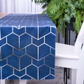 Pas 40x220 cm wzór 401141/105 Geometria na niebieskim tle