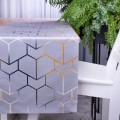 Pas 40x140 cm wzór 401141/109 Geometria na szarym tle