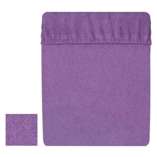 Prześcieradło frotte 120x200 cm z gumką Fiolet