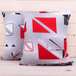 Poszewka z kory 40x40 cm Szkiełka czerwone