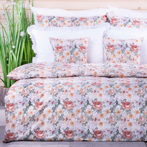 Pościel bawełniana 160x200 cm Mieszanka kwiatowa